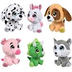 PR95193 Sitting Animal Plush Assortment 6"