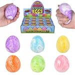 ZR63918 Squish And Stretch Marbleized Easter Egg 2.5"