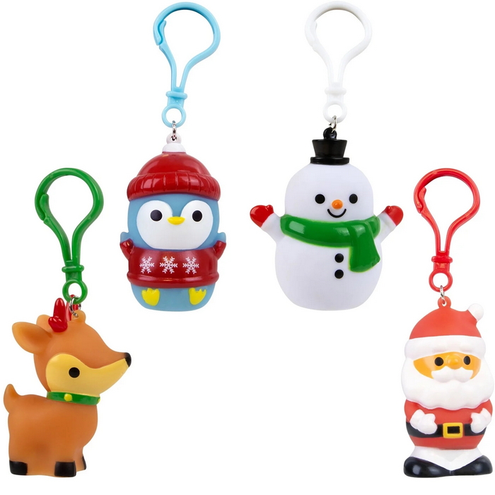 ''ZR73467 Light-Up CHRISTMAS Backpack Clip On 2.5''''''