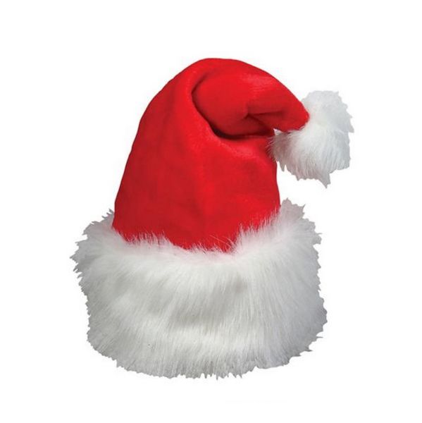 ZR91958 Thick Plush Santa Hat