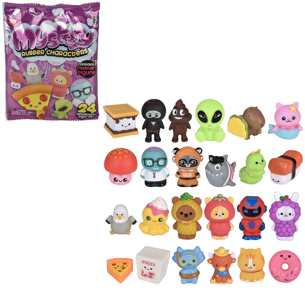 TR91362 Blind Bag Rubber Character Toy Mix 2"