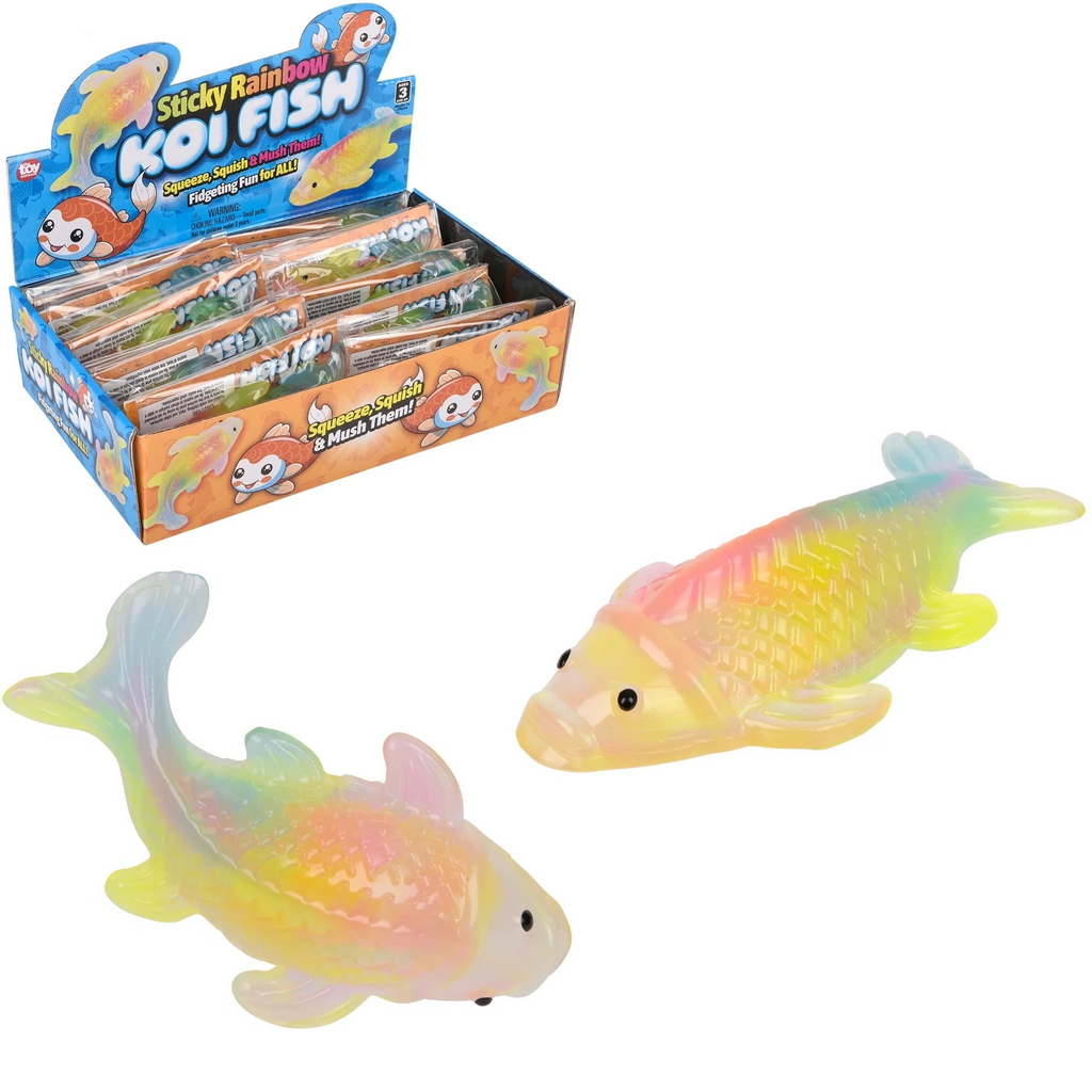 TR88492 Sticky Rainbow Koi Fish 4.5"