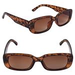 GR63666 Rectangular Leopard Sunglasses