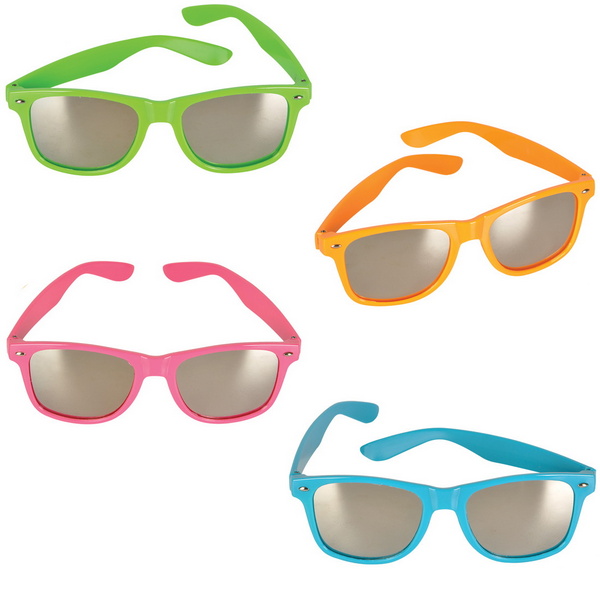 GR86500 Neon Color Sunglasses with Mirror Lens