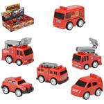 TR29600 Mini Die-cast Pull Back Fire and First Responders Vehicles