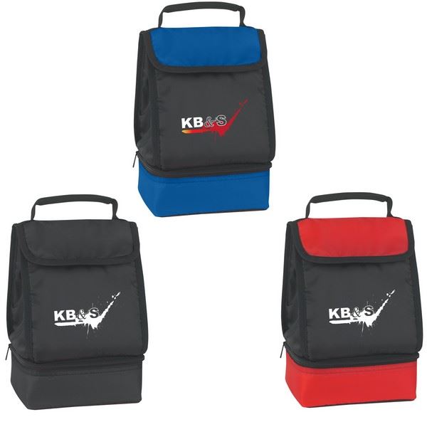 dual compartment lunch bag