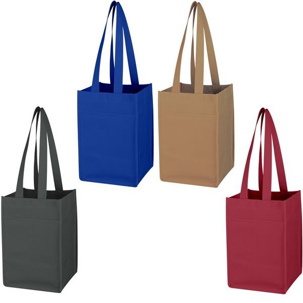 JH3324B Non-Woven 4 Bottle Wine Tote