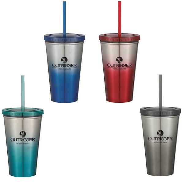 Large Tumbler with Straw - 16oz