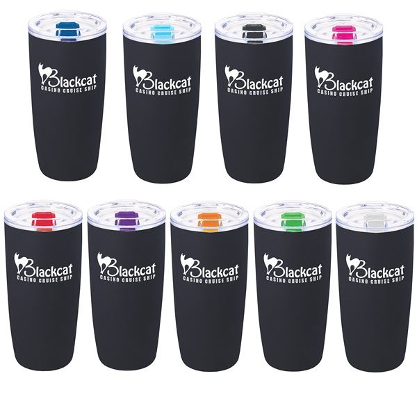 19oz Acrylic Skinny Matte Black Tumbler