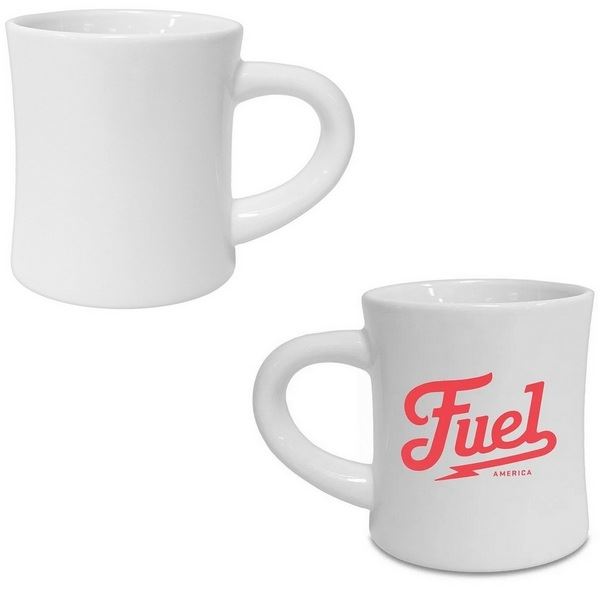 Custom Printed 10 oz Ceramic Diner Mug