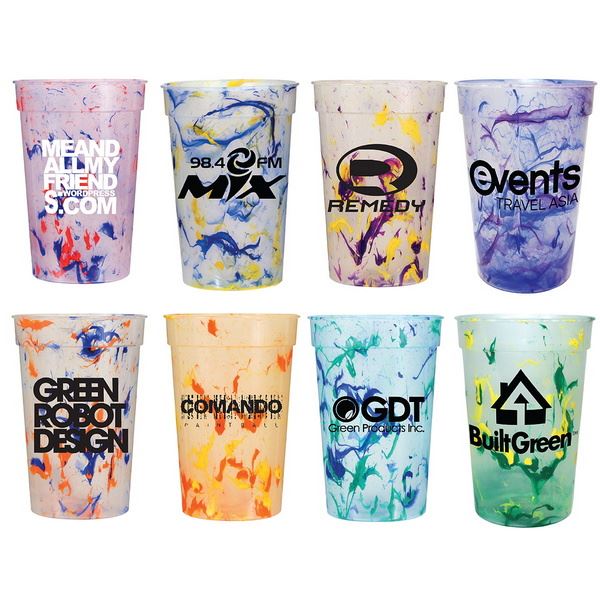 Design Your Own Big Number Clear Plastic Cups