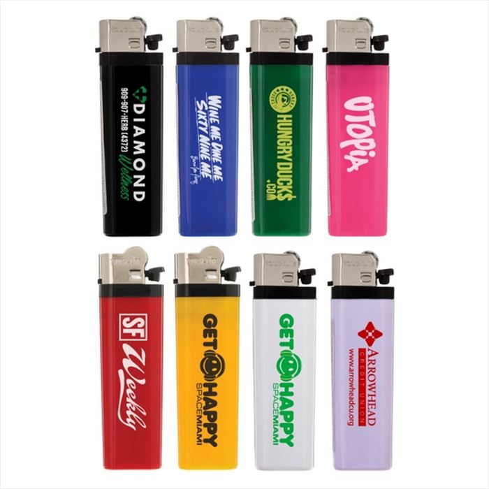 price cigarette lighter NST38002 Solid Colored Standard Flint Cigarette Lighter with Custom Imprint