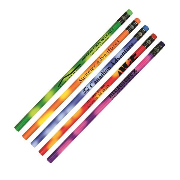 Personalized Color Changing Mood Pencils - 1 Color Imprint - Low Minimum