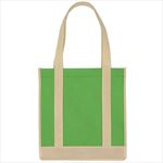 JH3331B Non-Woven Two-Tone Shopper Tote Bag