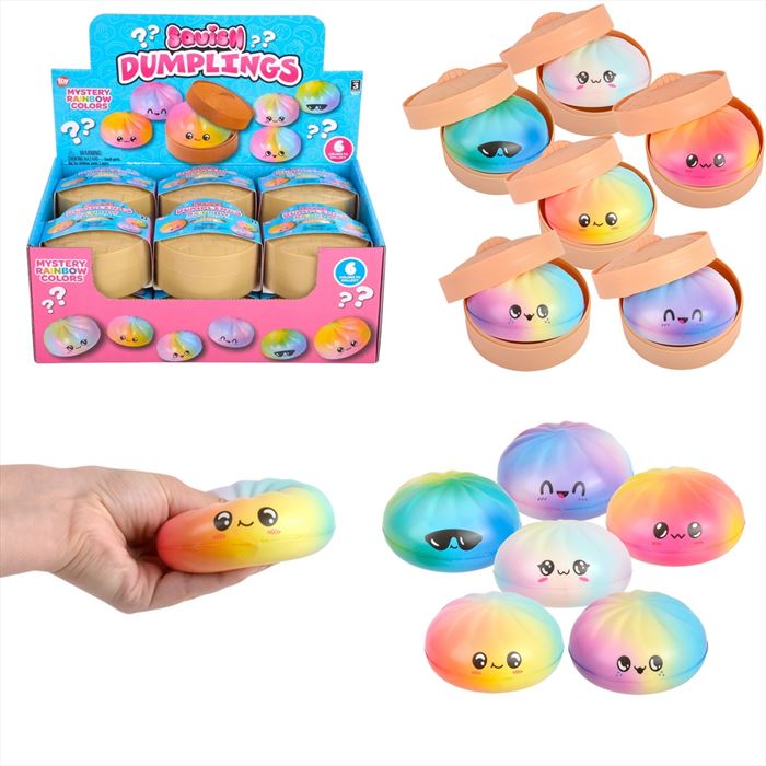 TR54545 Squish Surprise Foam Rainbow Dumplings 3.5"