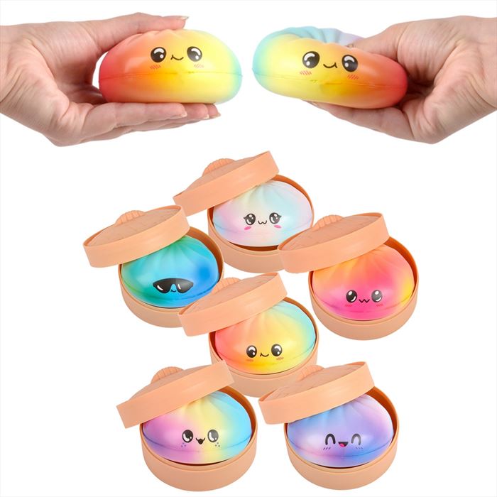 TR54545 Squish Surprise Foam Rainbow Dumplings 3.5"