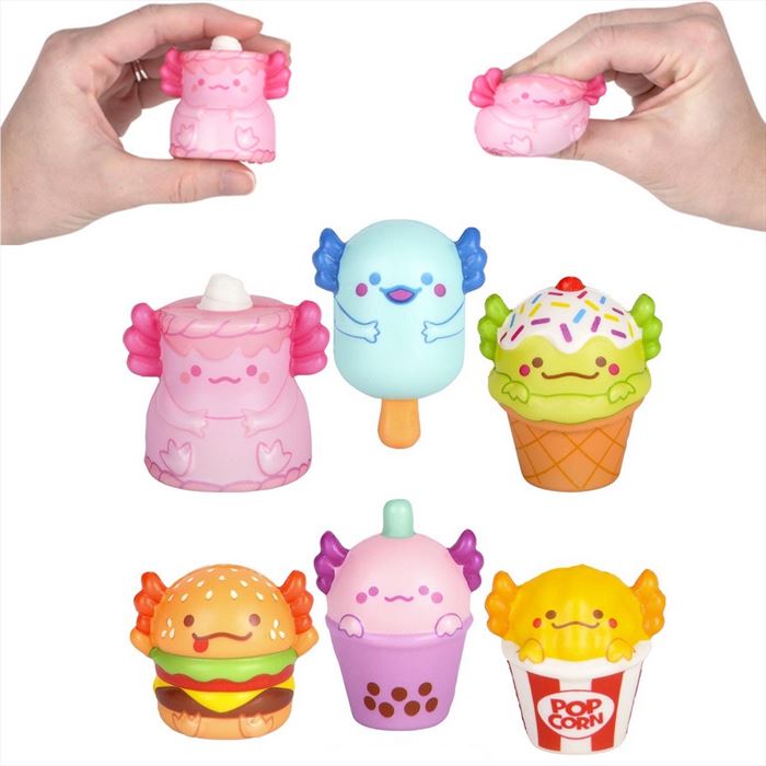 TR55128 Micro Squish Axolotl Foodie Friends 2"