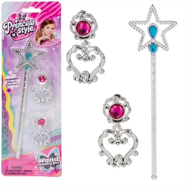 TR77502 Pretend Play Princess Wand Jewelry Set