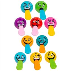 TR41674 Stretch Tongue Silly Face Ball 1 1/4