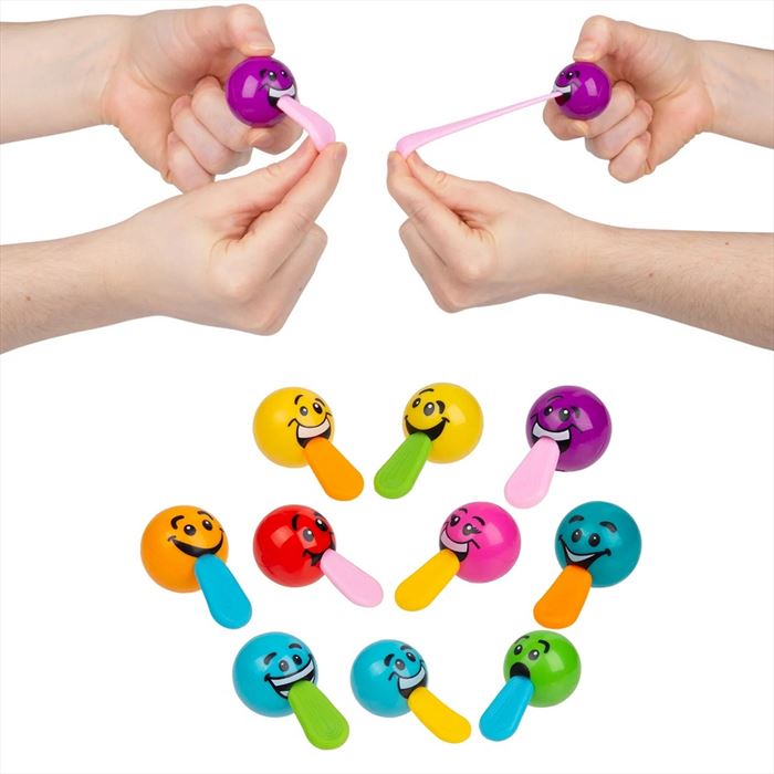 TR41674 Stretch Tongue Silly Face Ball 1 1/4"