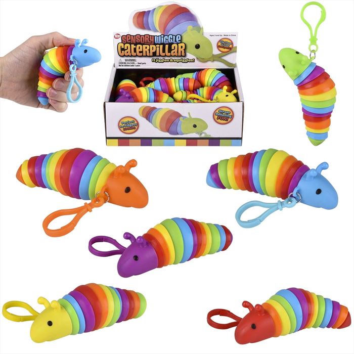 KR44665 Wiggle Sensory Caterpillar Clip On