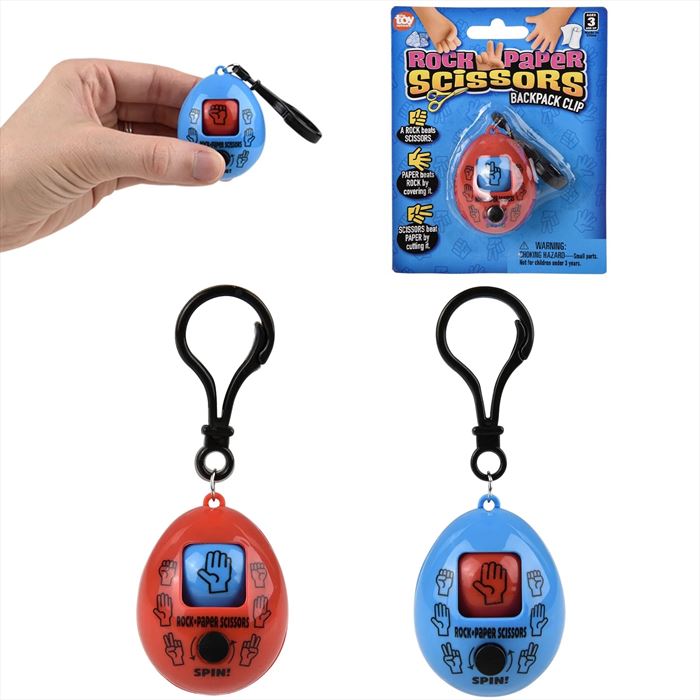 KR67350 Rock Paper Scissors Backpack Clip