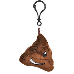 KR41896 Plush Emoticon Poop Keychain