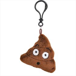 KR41896 Plush Emoticon Poop Keychain