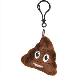 KR41896 Plush Emoticon Poop Keychain