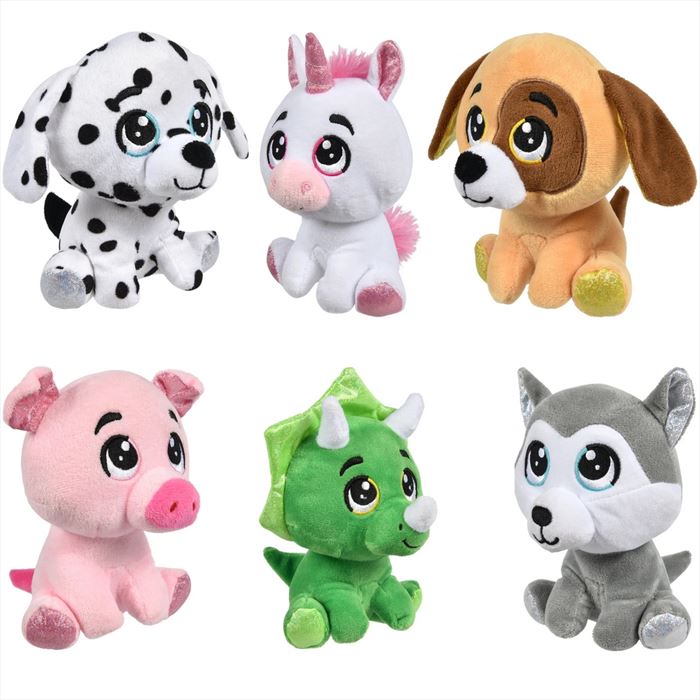 PR95193 Sitting Animal Plush Assortment 6"