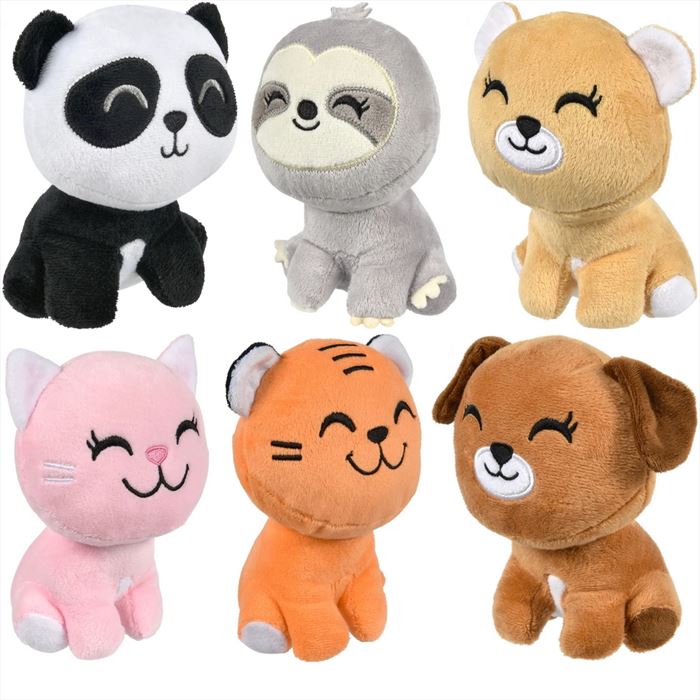 PR95308 Kawaii Animal Plush Assortment 6"