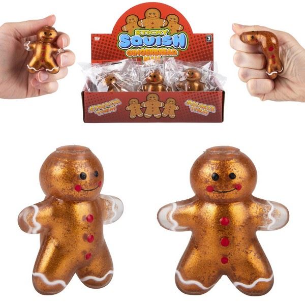 ZR47062 Squish and Sticky Gingerbread Man