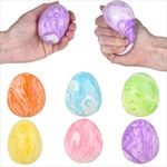 ZR63918 Squish And Stretch Marbleized Easter Egg 2.5