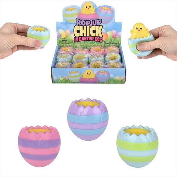 ZR66339 Squeezy Pop Up Hatching Chick 3"