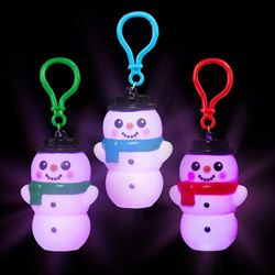ZR74006 Light-Up Snowman Backpack Clip On 3