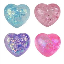 ZR76222 Mini Squeezy Sparkle Sugar Heart 1.5