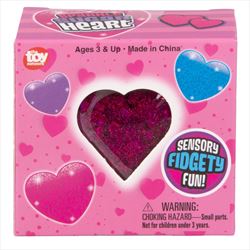 ZR76505 Squeezy Sparkle Sugar Heart  2.5