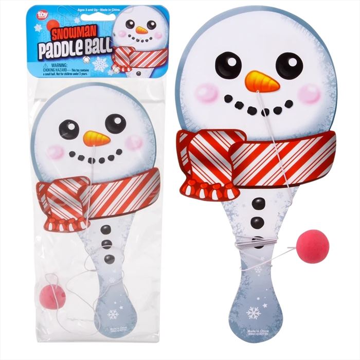 ZR87556 Snowman Paddle Ball