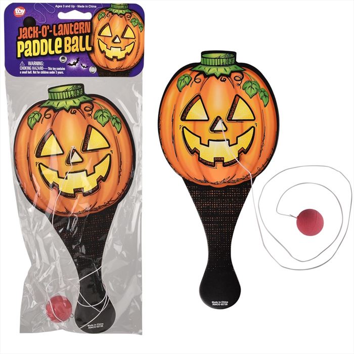 ZR87570 Jack O Lantern Paddle Ball