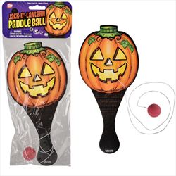 ZR87570 Jack O Lantern Paddle Ball