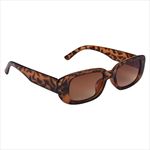 GR63666 Rectangular Leopard Sunglasses