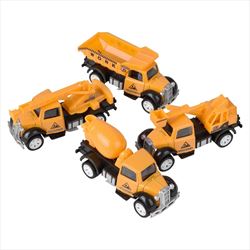 TR26912 Die Cast Pull Back Construction Vehicles