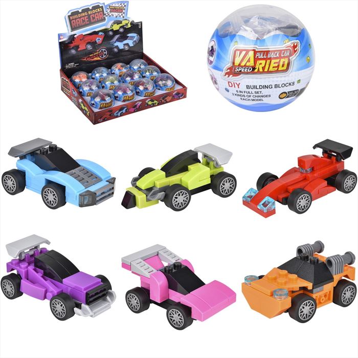 TR42418 Building Block Pull Back Race Car